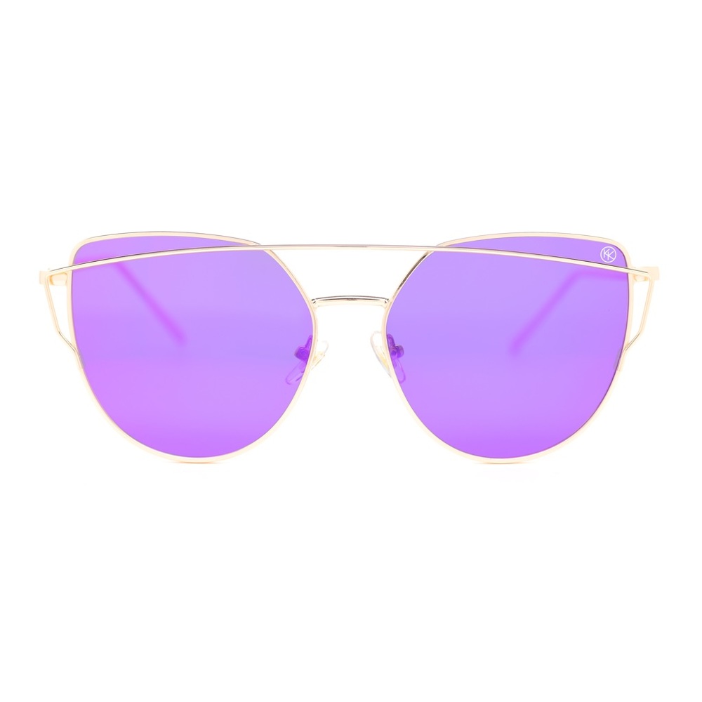 Kara and Kate Purple Mirrored Sunglasses - Picture 2 of 6
